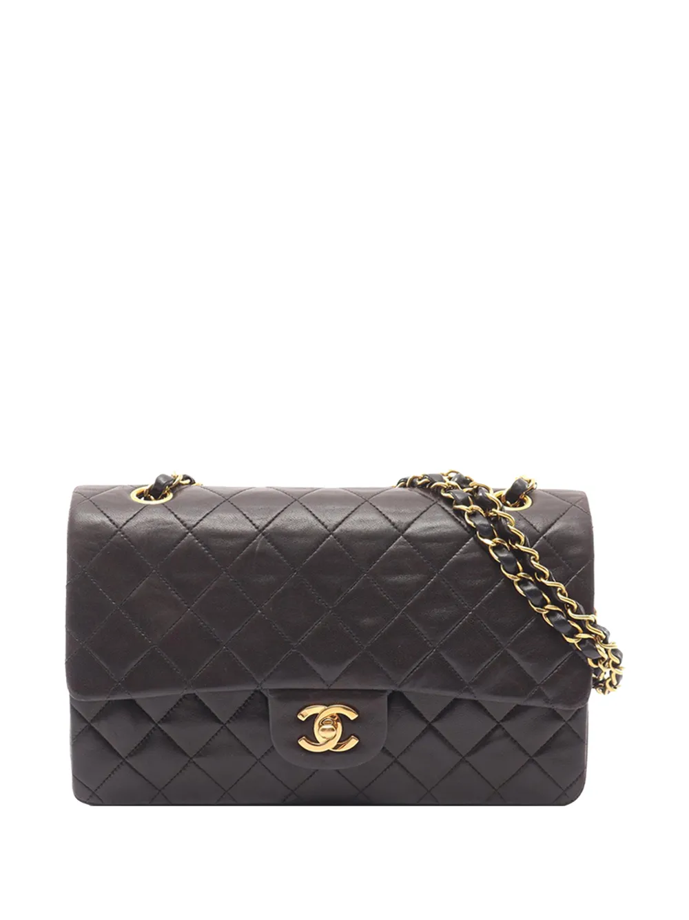 CHANEL Pre-Owned 1994-1996 Medium Classic Lambskin Double Flap shoulder bag - Schwarz