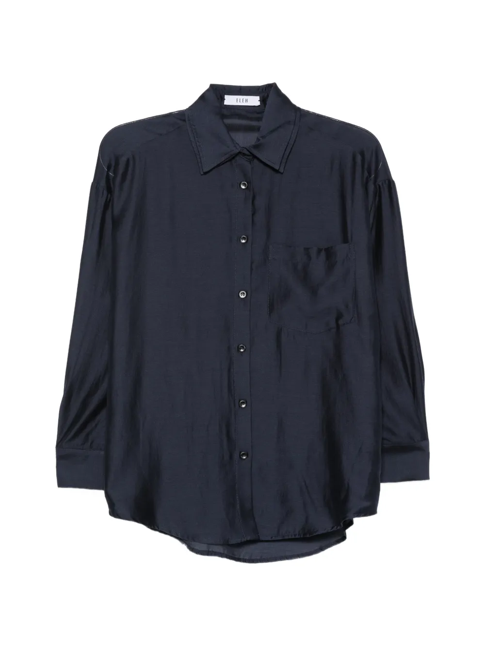 Eleh patch-pocket shirt - Blau