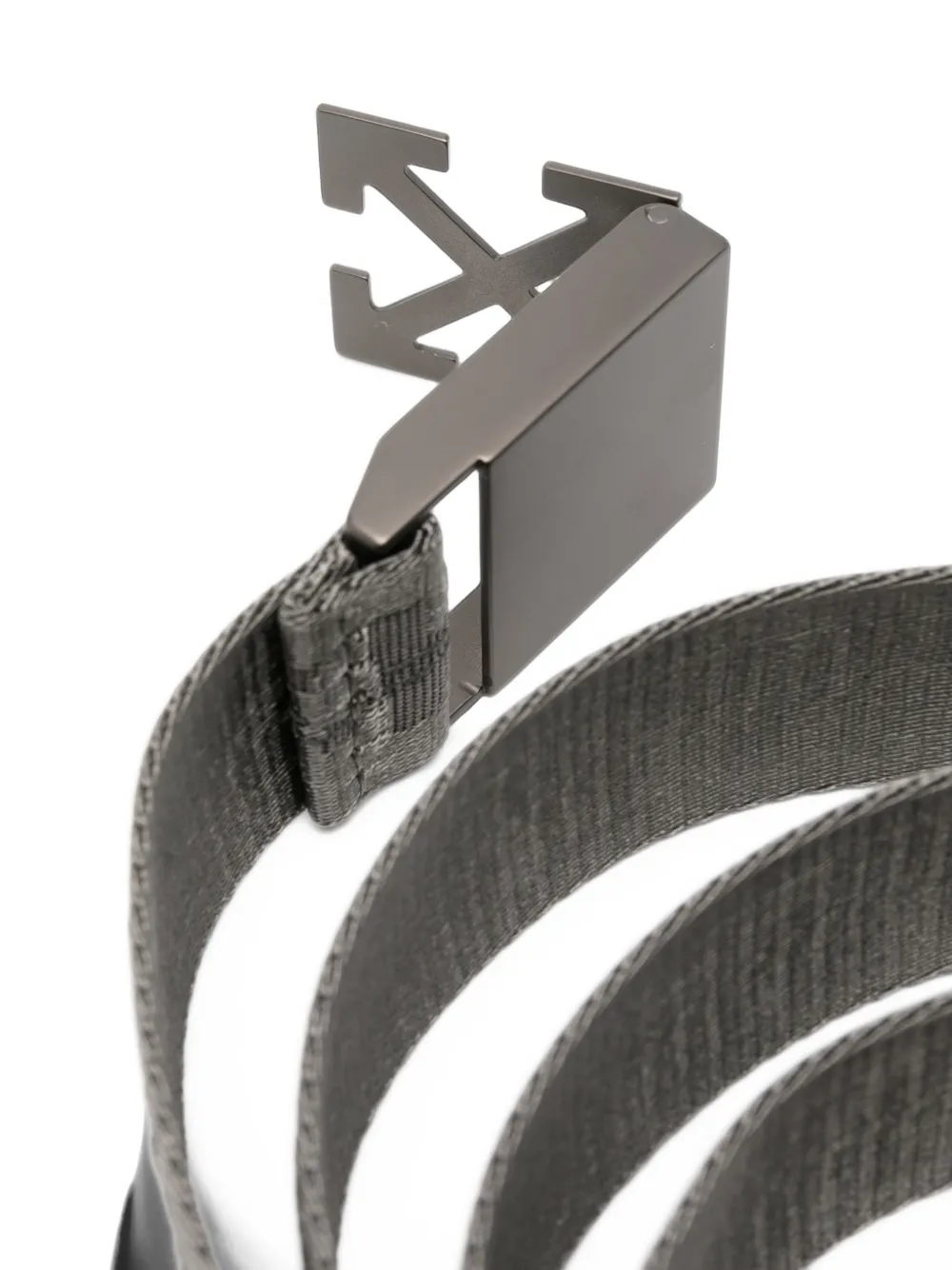 Off-White Arrows-buckle Industrial belt Grijs