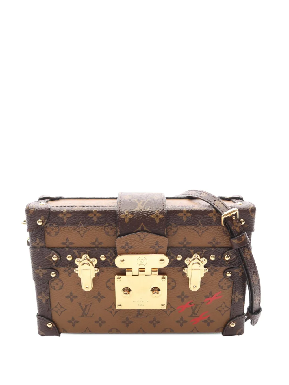 Louis Vuitton Pre-Owned 2021-2026 Monogram Reverse Petite Malle crossbody bag - Marrone