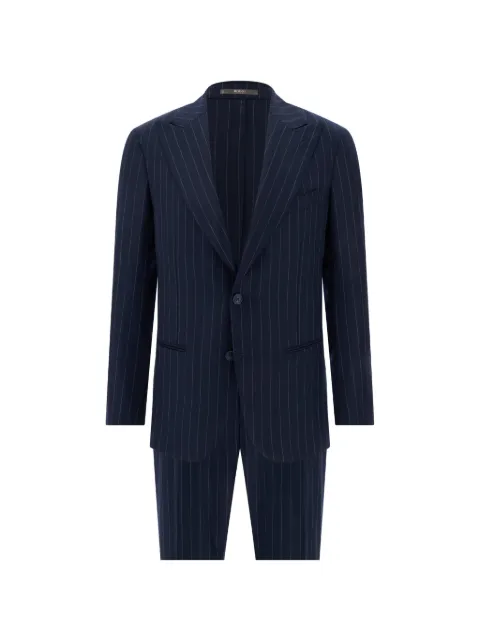 Boggi Milano suit pinstripe wool 