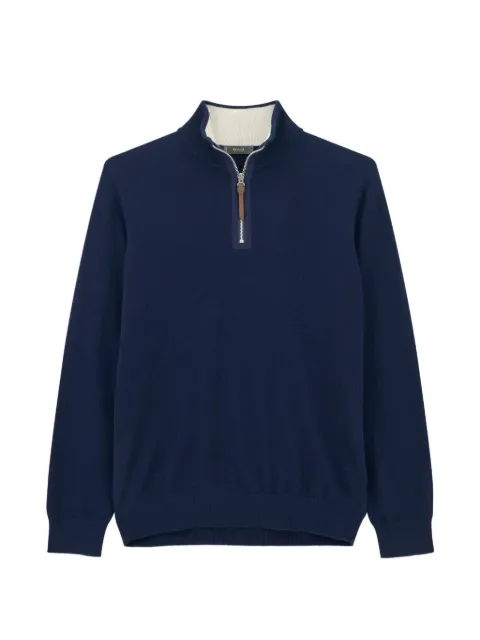 Boggi Milano quarter-zip jumper in cashmere