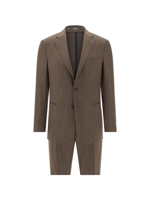 Boggi Milano suit pinstripe wool-flannel