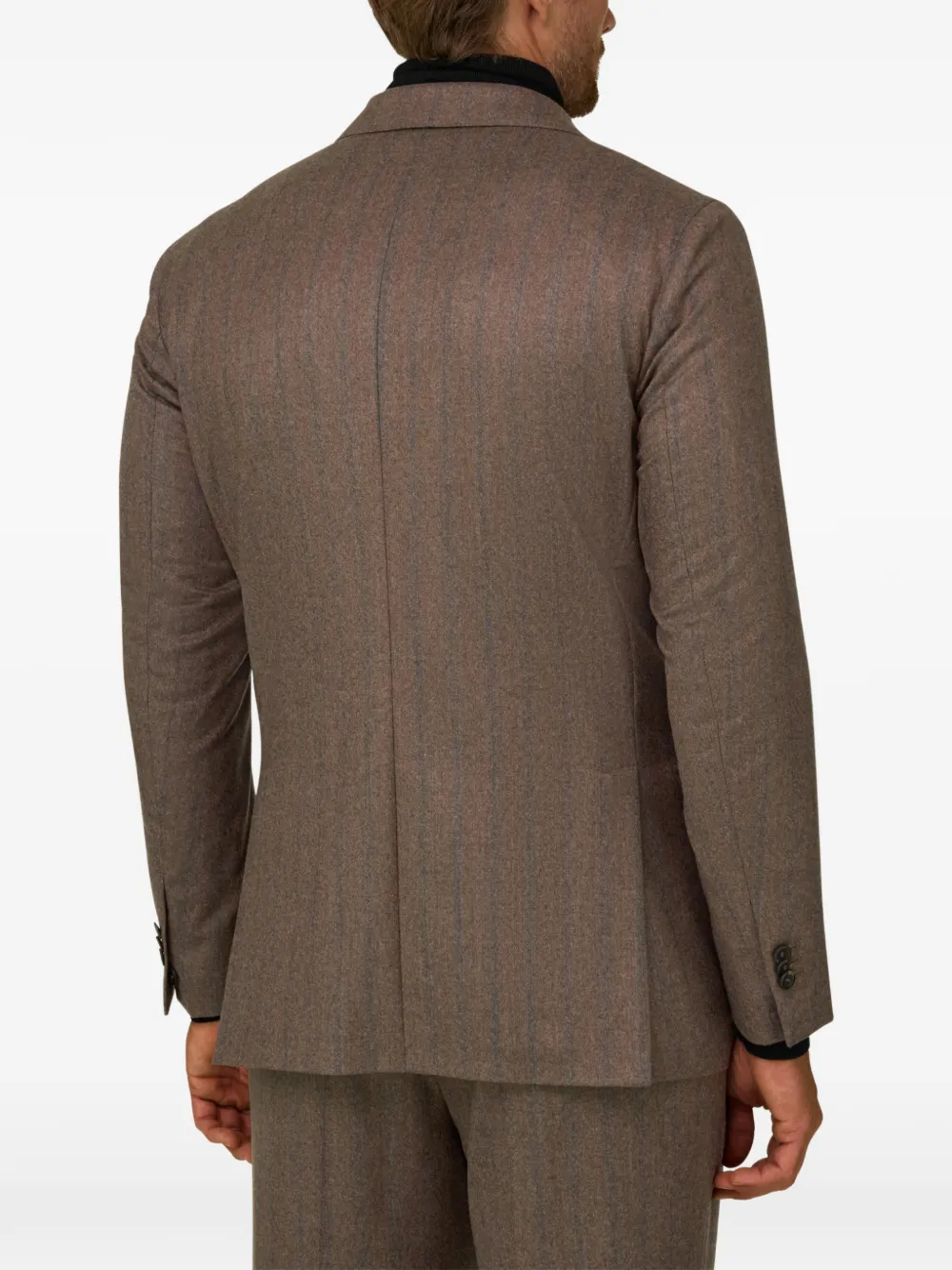 Boggi Milano suit pinstripe wool-flannel Bruin