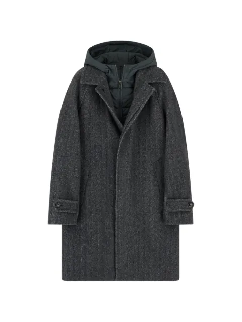 Boggi Milano single-breasted coat in wool blend