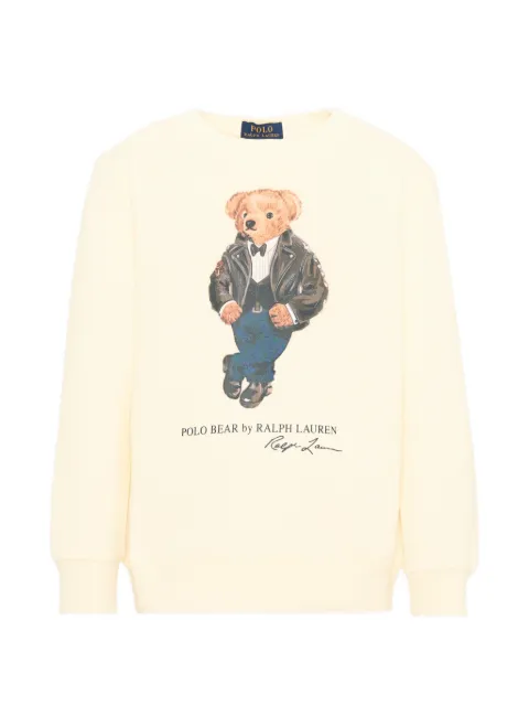 POLO RALPH LAUREN KIDS sudadera con motivo Polo Bear