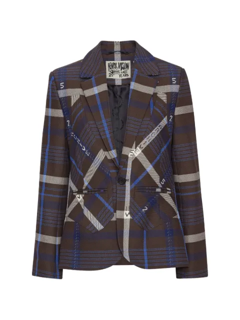Henrik Vibskov Always Inside check-print blazer