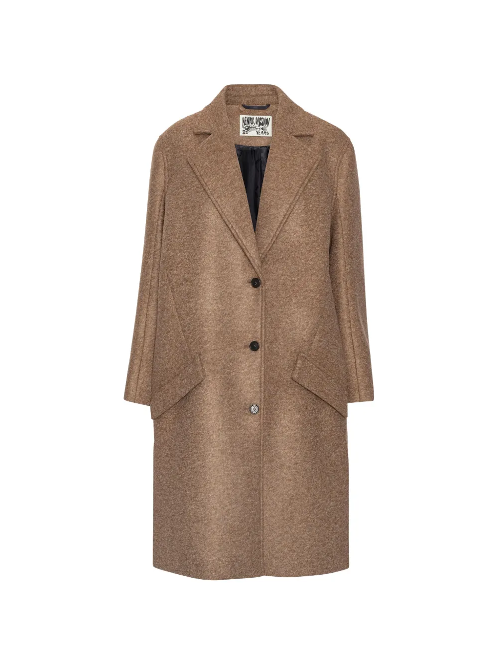 Henrik Vibskov 3D single-breasted coat - Marron Henrik Vibskov 3D single-breasted coat - Marron
