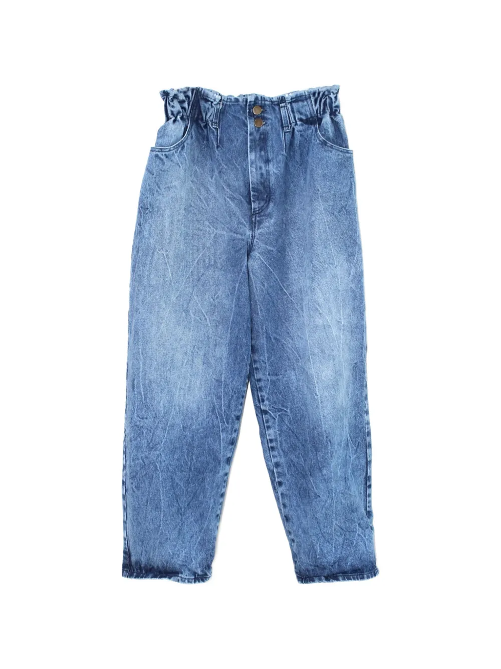 Anntian stonewashed tapered jeans - Bleu