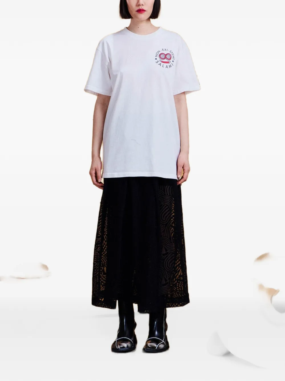 Henrik Vibskov Salami graphic-print T-shirt Wit