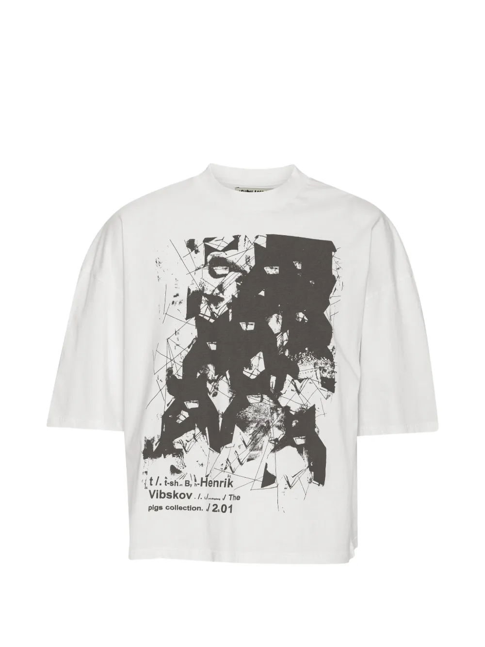 Henrik Vibskov Punk Graduation graphic-print T-shirt - Blanc