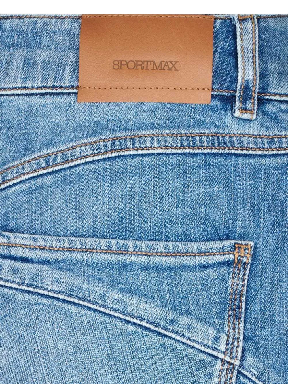 Sportmax washed slim-fit jeans Blauw