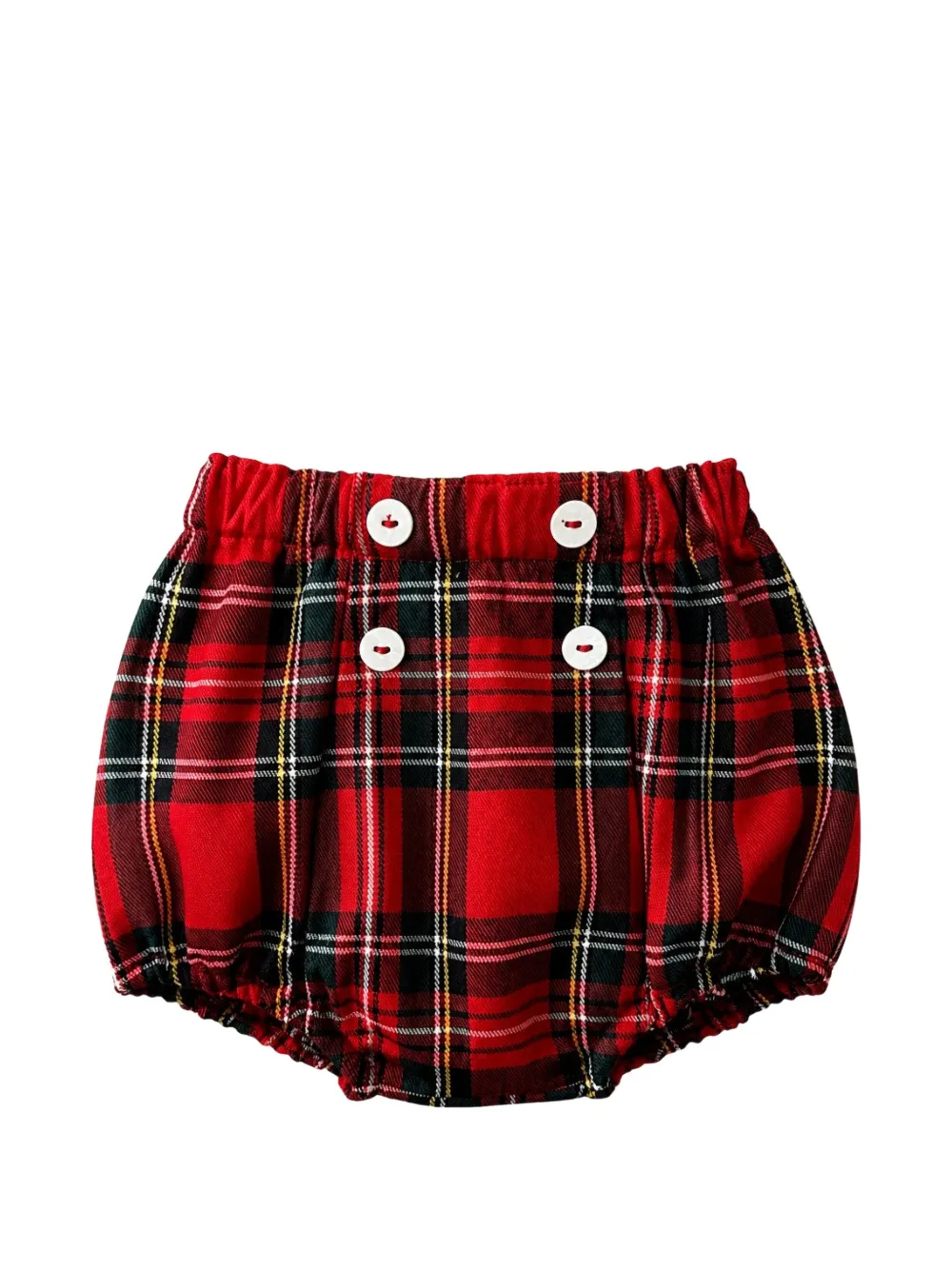 Mariella Ferrari tartan-check button-detail bloomers Rood