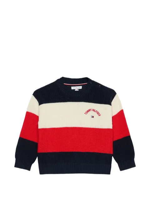 Tommy Hilfiger Junior striped cotton sweater