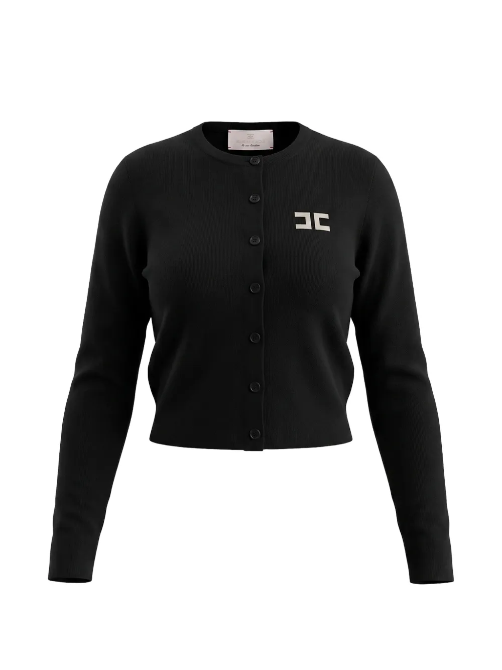Elisabetta Franchi Kids logo-detail cardigan Zwart