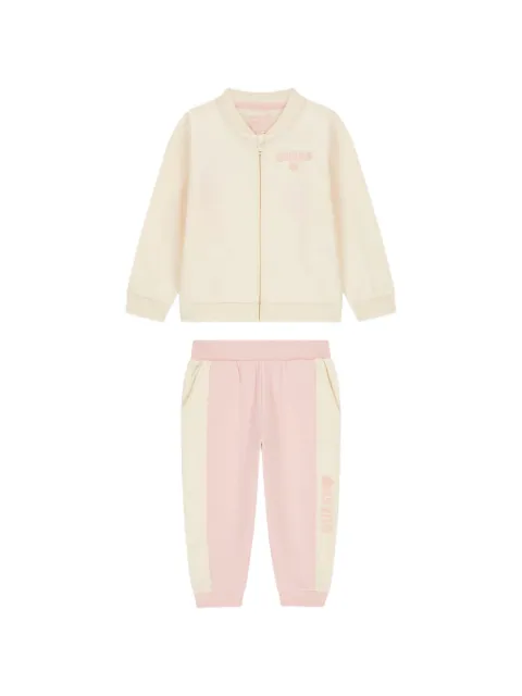 guess kids logo-embroidered tracksuit