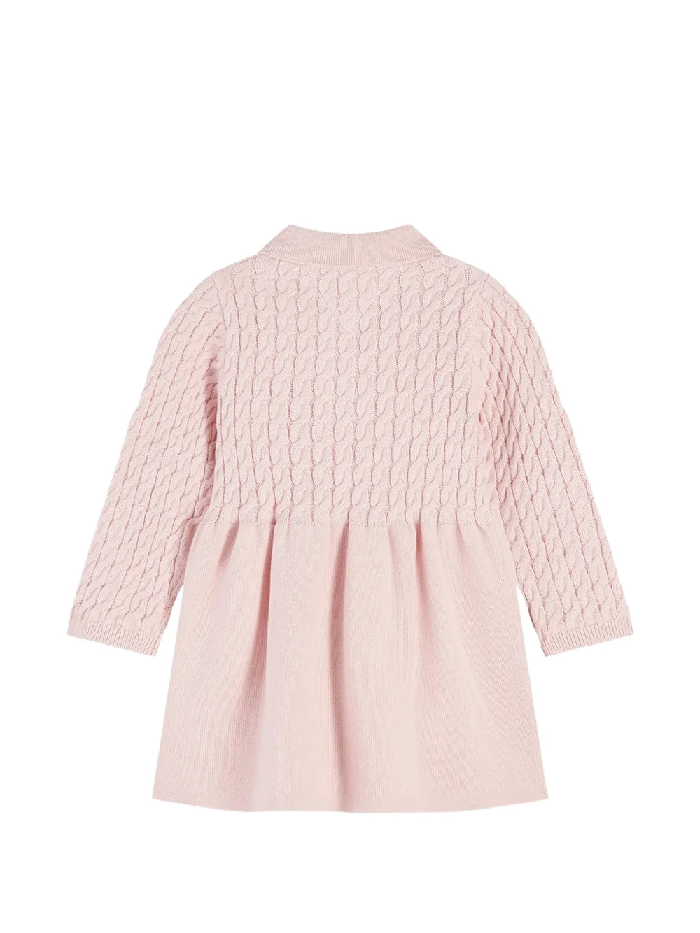 Tommy Hilfiger Junior cable-knit polo-collar dress Roze