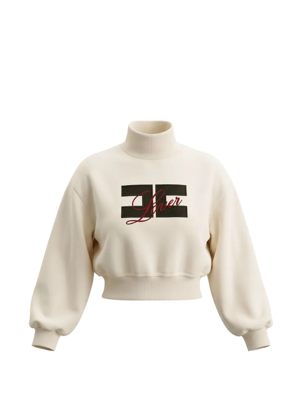 Elisabetta Franchi Kids Felpa con stampa logo - Bianco