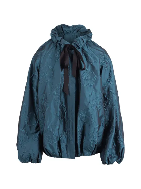 Ulla Johnson Roux floral-cloqué ruffled jacket