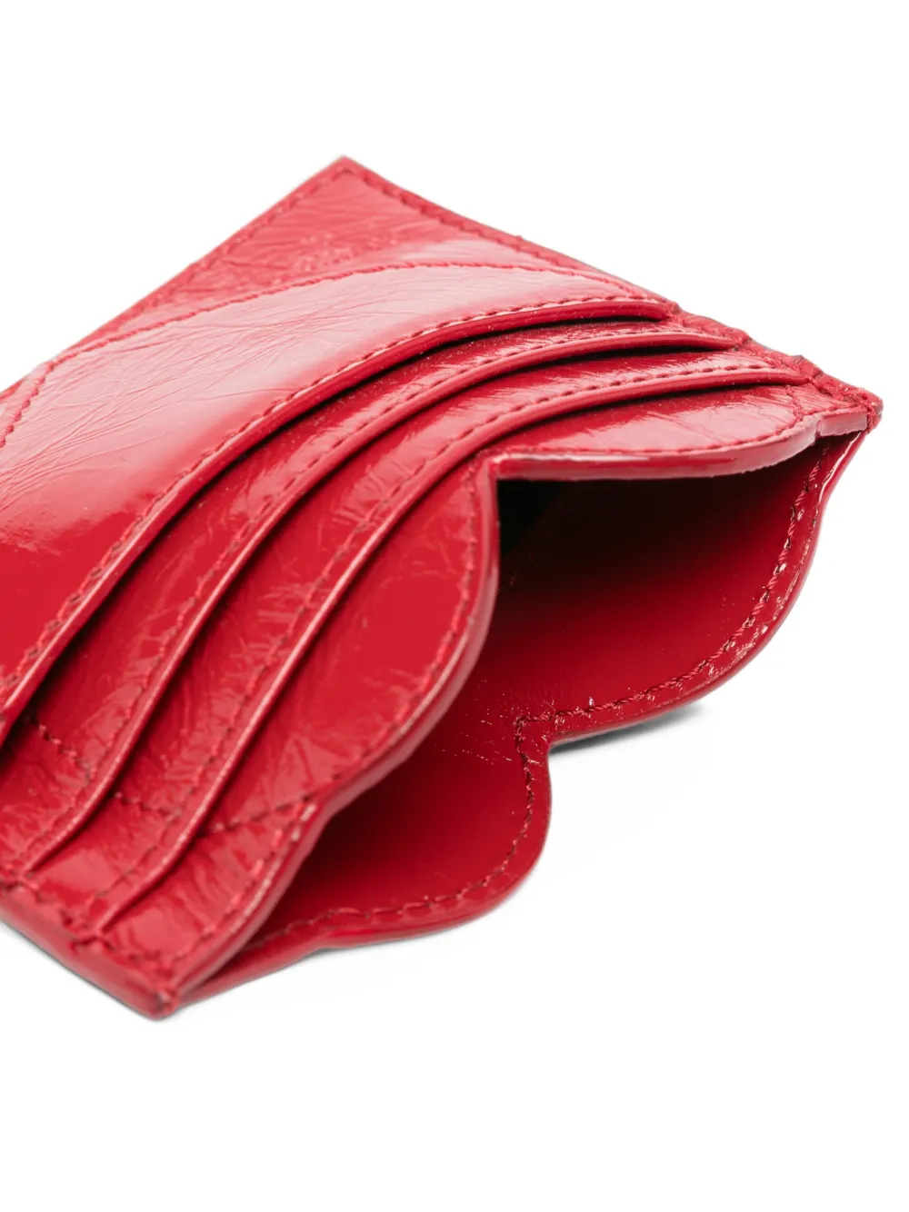 Vivienne Westwood heart-shaped Orb card holder Rood