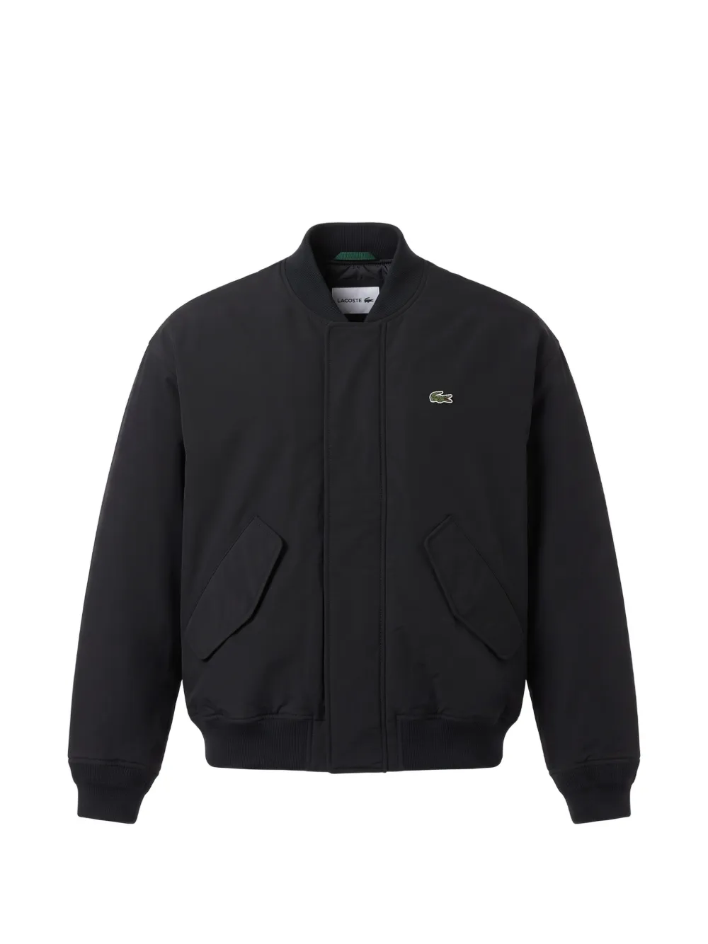 Lacoste water-repellent taffeta bomber Zwart