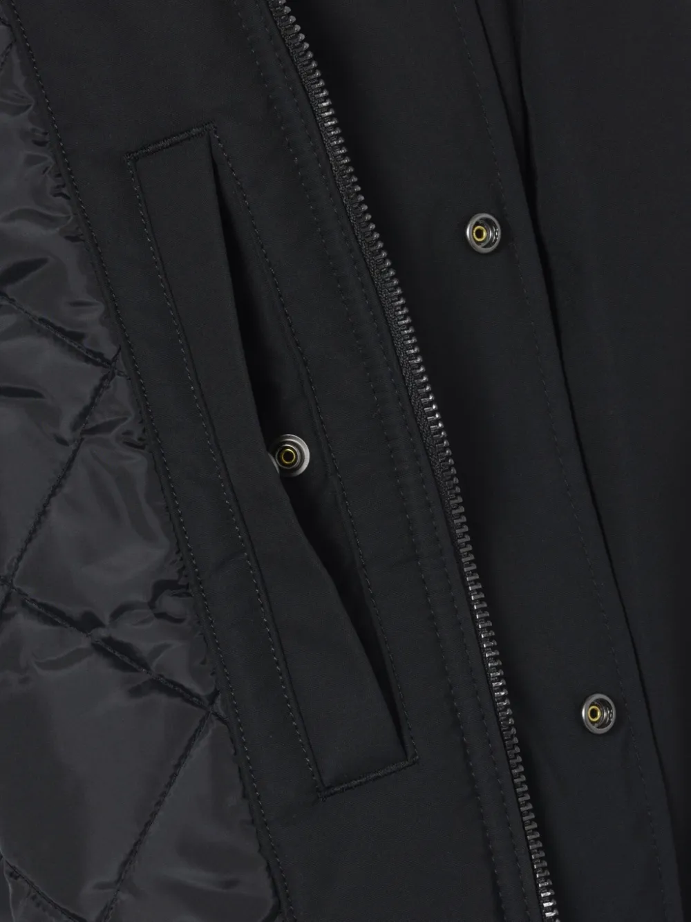Lacoste water-repellent taffeta bomber Zwart