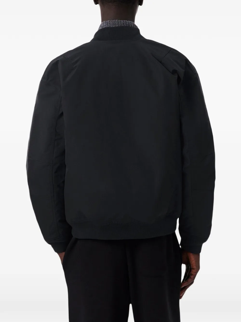 Lacoste water-repellent taffeta bomber Zwart