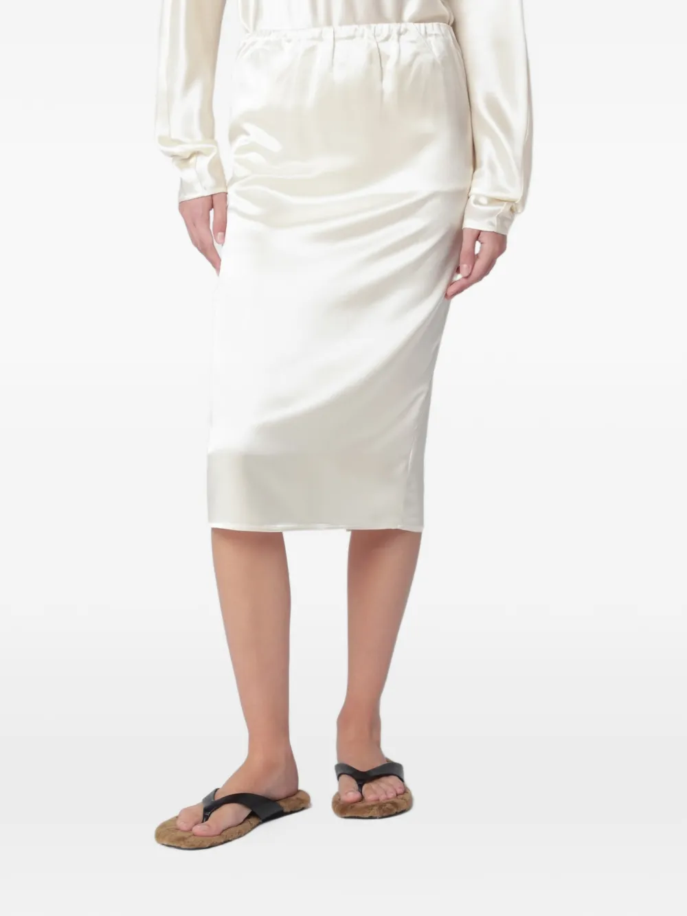 Almada Label Liu midi skirt - Toni neutri