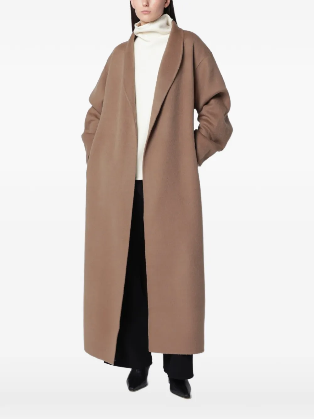 Almada Label Mara belted coat - Braun