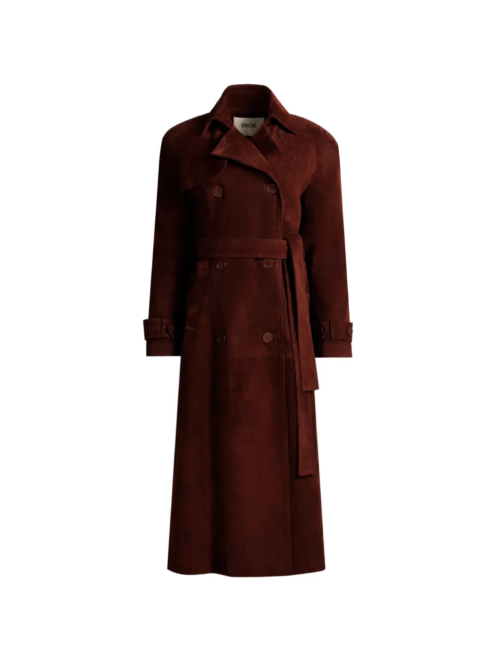 ducie Corrin suede trench coat - Braun