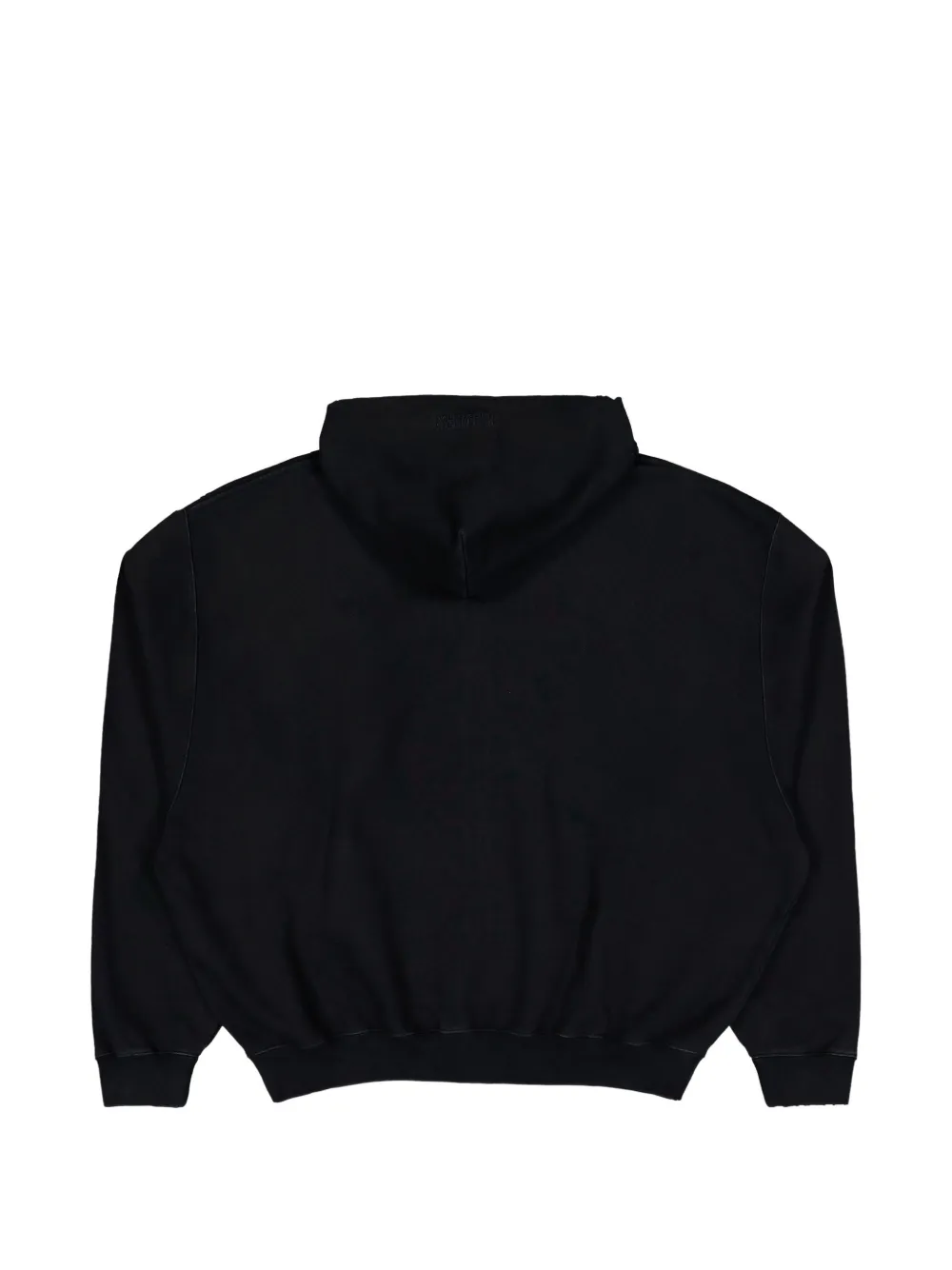 VETEMENTS embroidered zip-up hoodie Zwart
