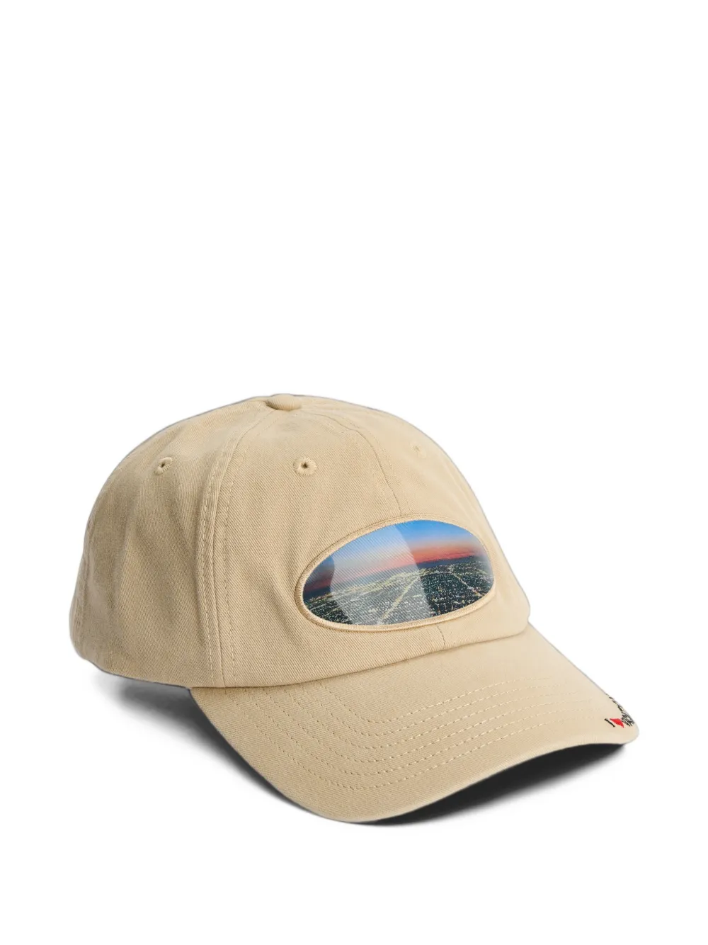 KAP Company x Chiara Frenzel Vacation graphic-patch baseball cap - Toni neutri