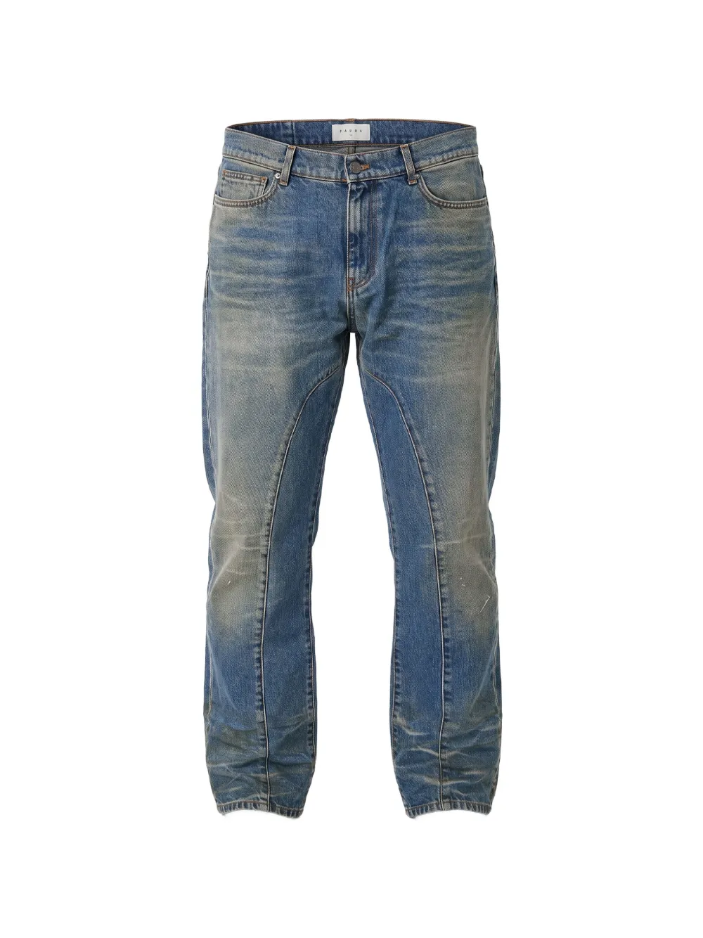 Paura faded flared jeans - Bleu