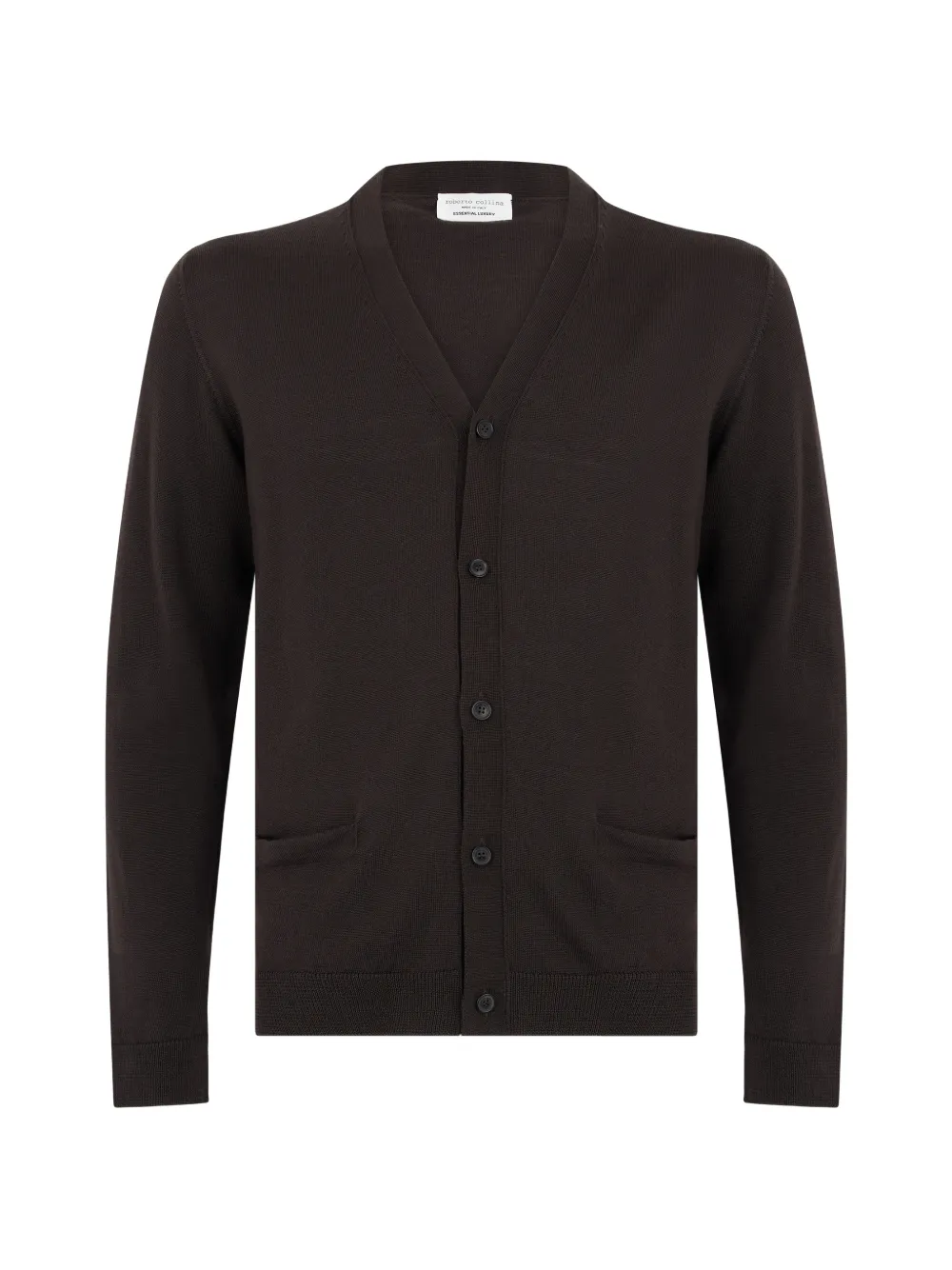 Roberto Collina fine-knit button-up cardigan - Brown