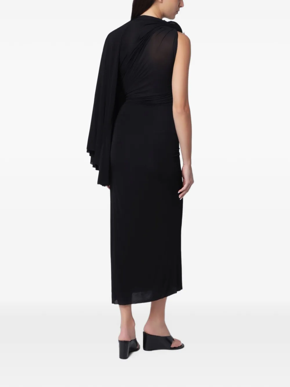 Christopher Esber Aurelia sculpted-spiral maxi dress Zwart
