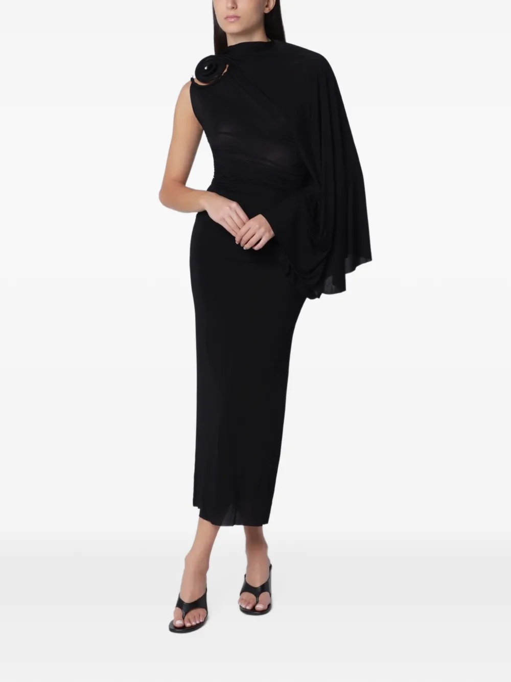 Christopher Esber Aurelia sculpted-spiral maxi dress - Black