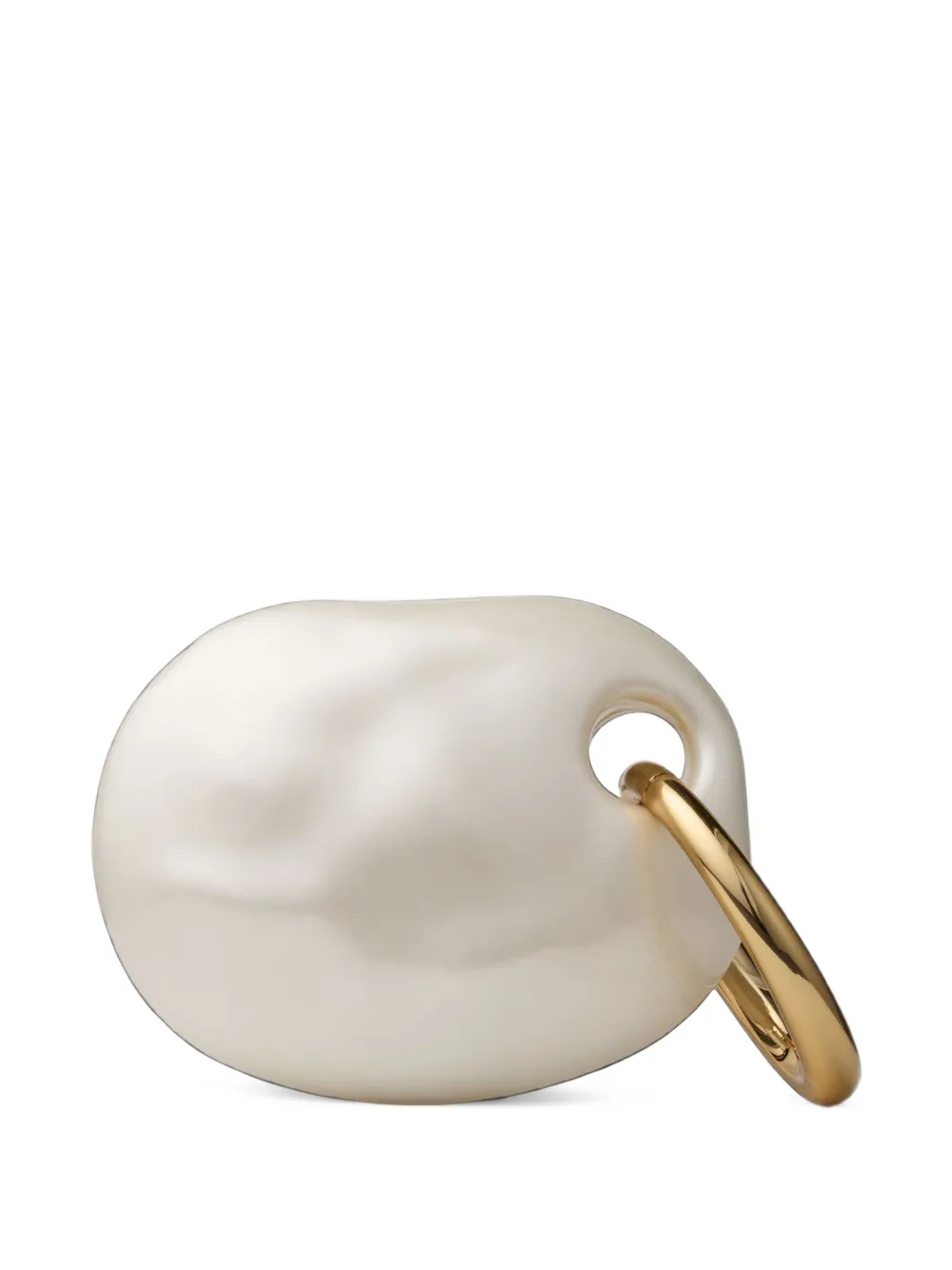 Jimmy Choo Oyster natural acrylic glass minaudière with bracelet handle bag Beige