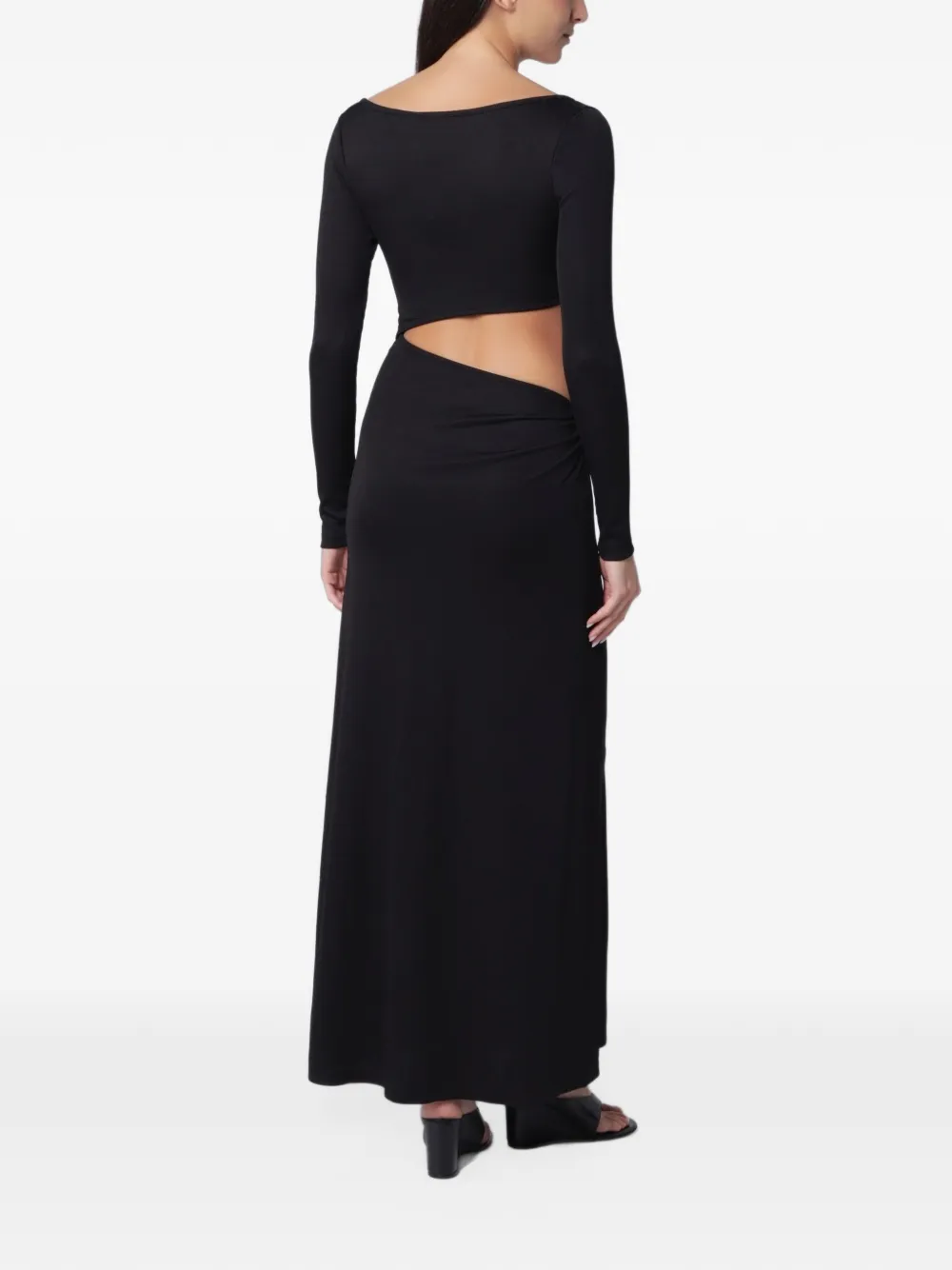 Christopher Esber long-sleeve maxi dress Zwart