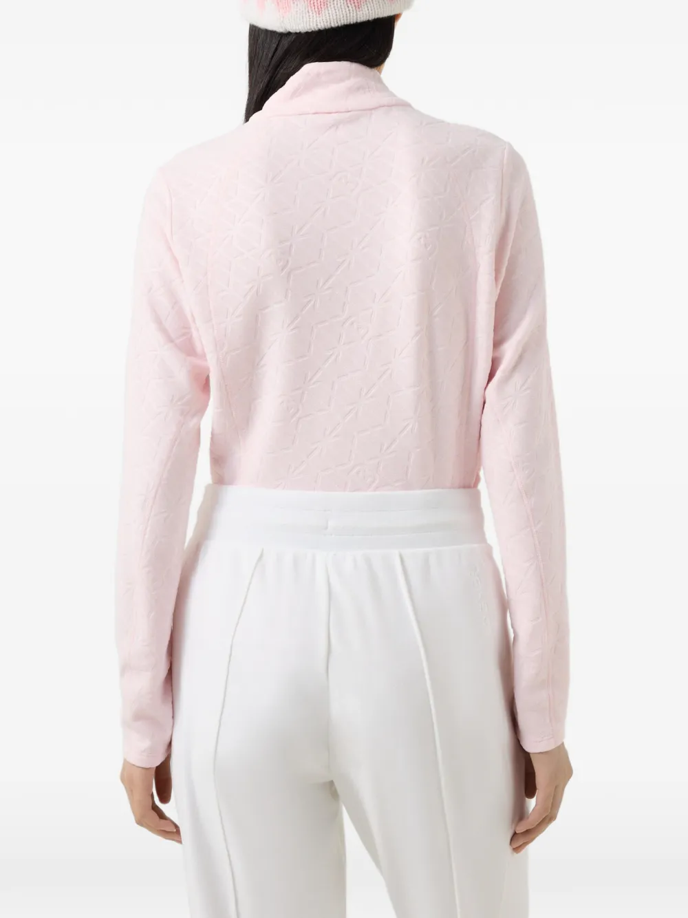 BOGNER Medita logo-embossed performance sweatshirt Roze