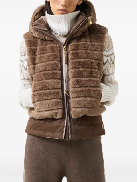 BOGNER Manda vest i imiteret pels