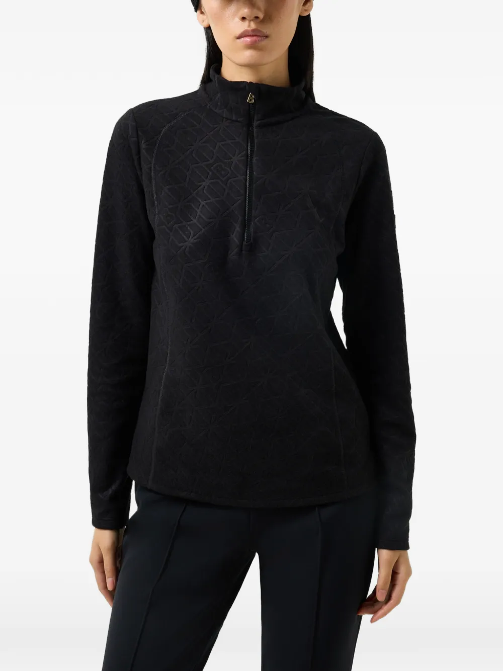 BOGNER Medita top met kwartrits Zwart