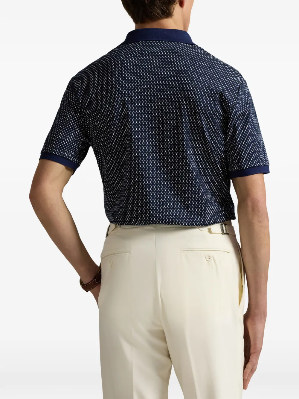 Polo Ralph Lauren Classic Fit dot soft cotton polo shirt Blauw