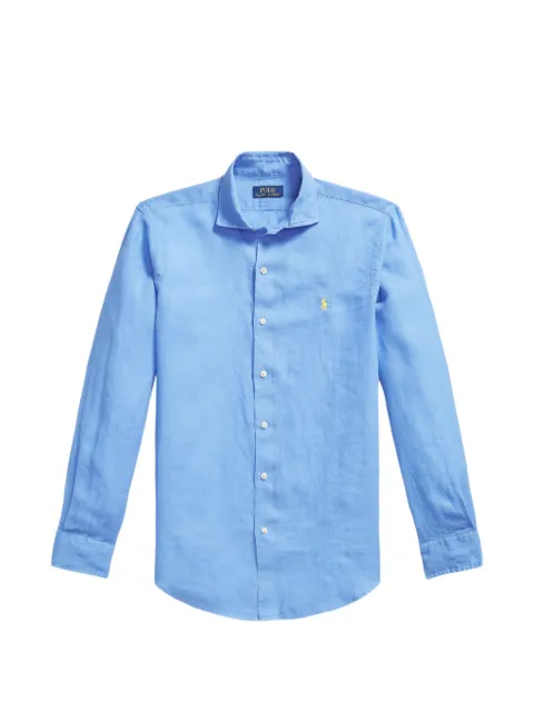 Polo Ralph Lauren Pony motif linen shirt