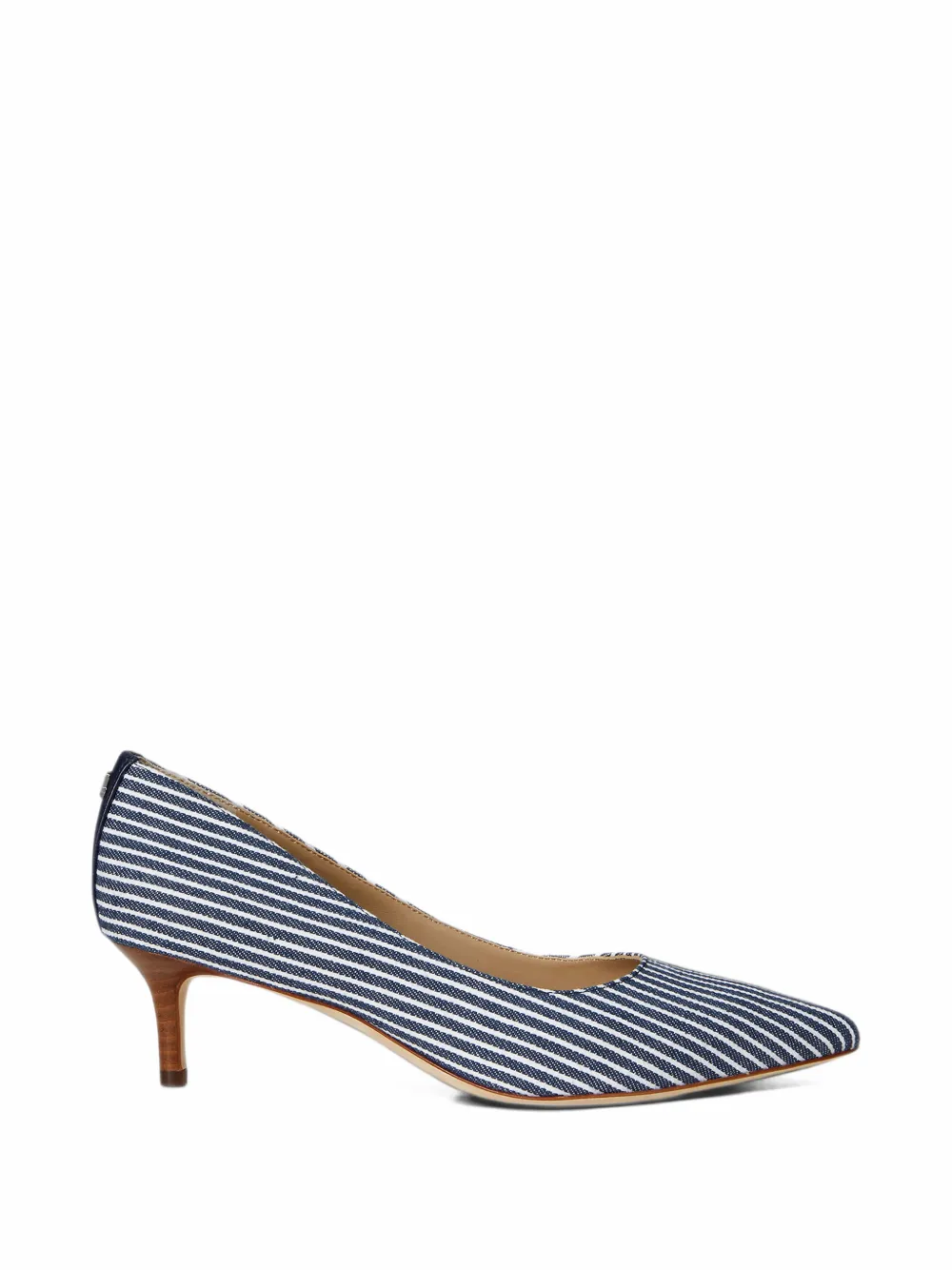 Lauren Ralph Lauren striped pointed-toe pumps - Blu