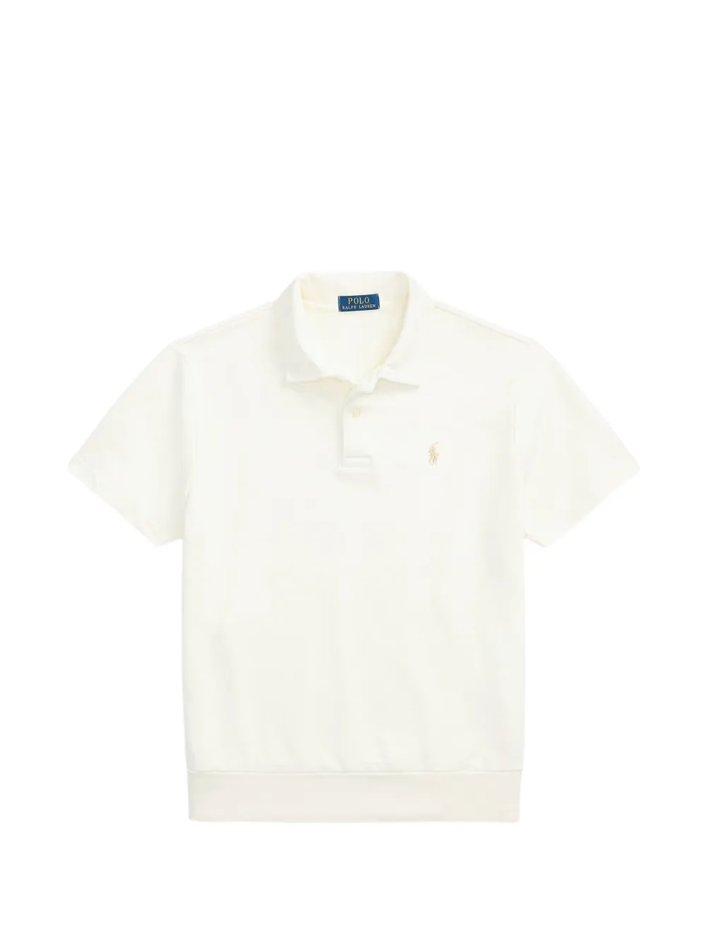 Polo Ralph Lauren logo-embroidered short-sleeve polo shirt Beige