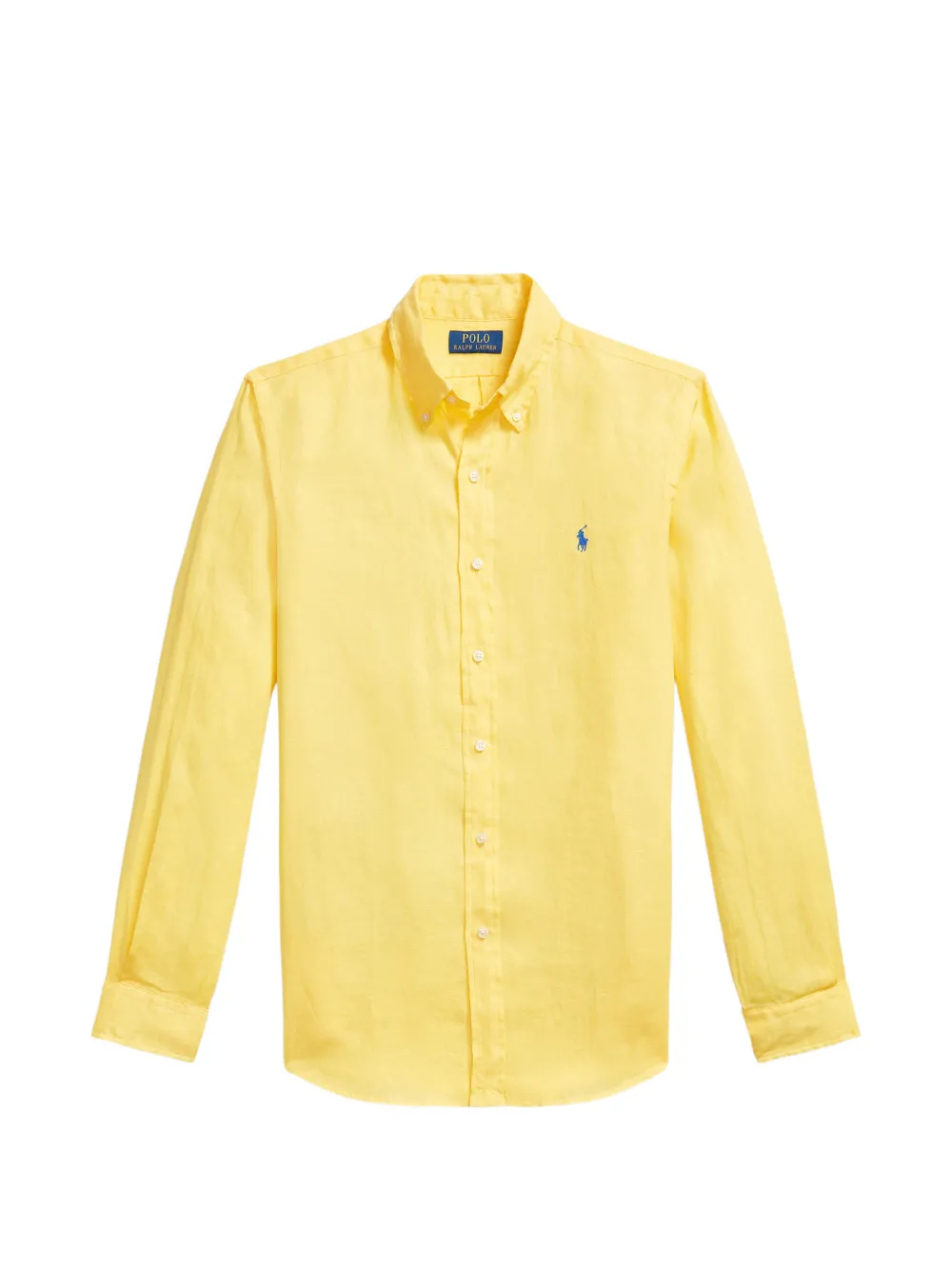 Polo Ralph Lauren button-down linen shirt Geel