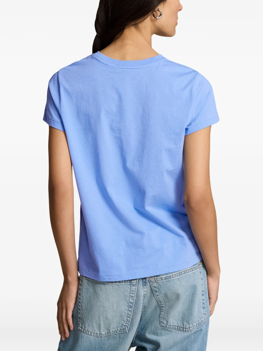 Polo Ralph Lauren T-shirt met geborduurd logo Blauw