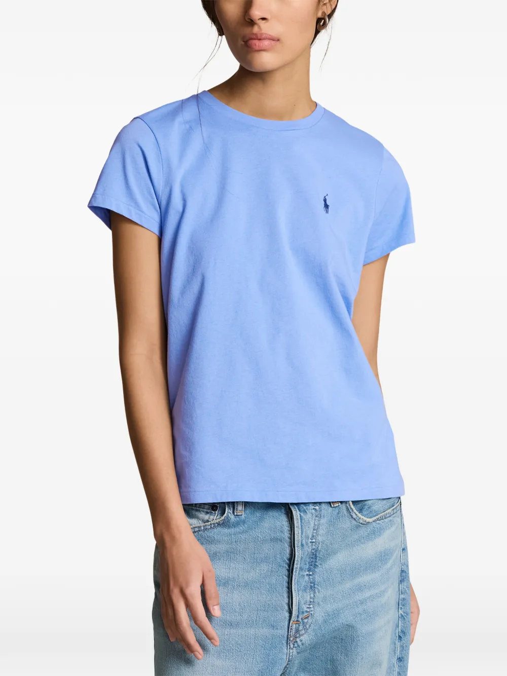 Polo Ralph Lauren T-shirt met geborduurd logo Blauw