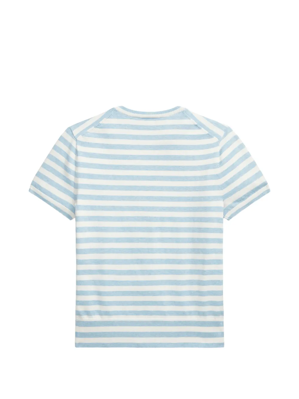 Polo Ralph Lauren striped short-sleeve sweater Blauw