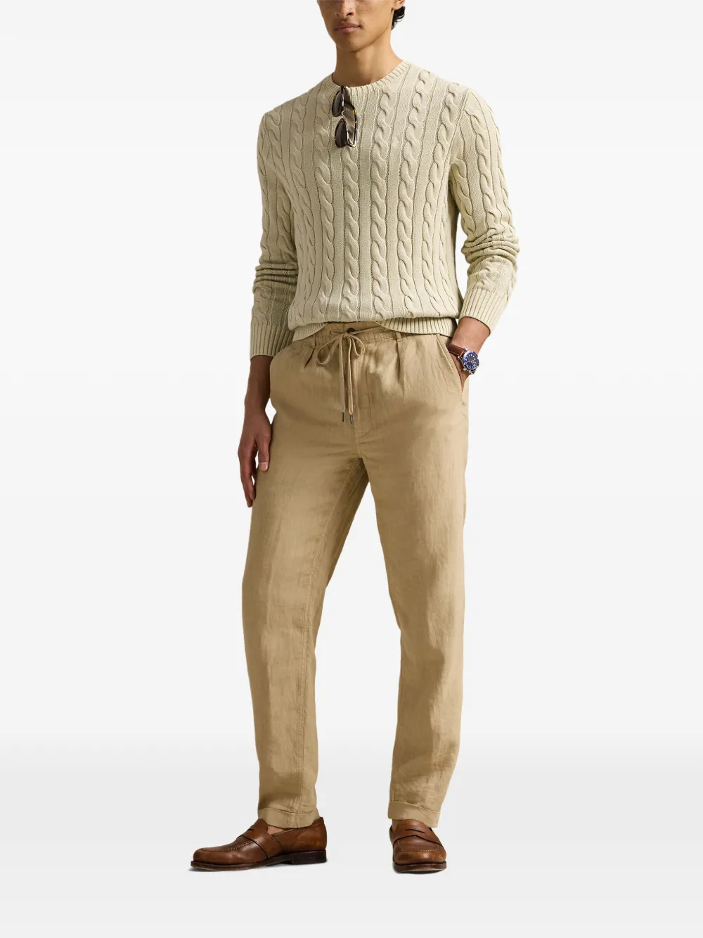 Polo Ralph Lauren cable-knit sweater Beige